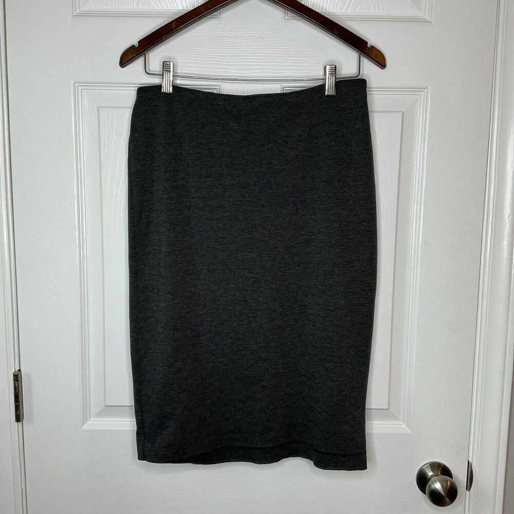 89th & Madison Skirt Size S Grey Pull On Straight Pencil Stretch